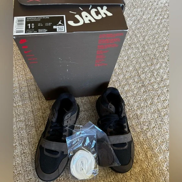 2024Travis Scott x Jordan Jumpman Jack TR PS 'Dark Mocha'Boys size 1.5